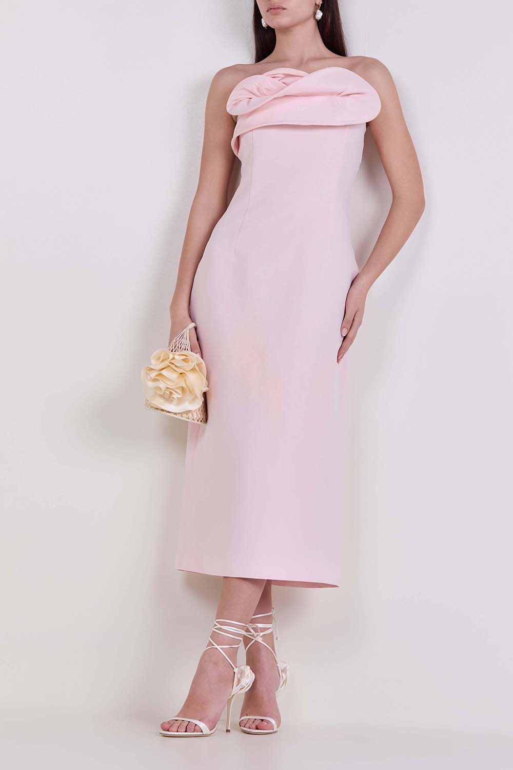 שמלת מידי סטרפלס